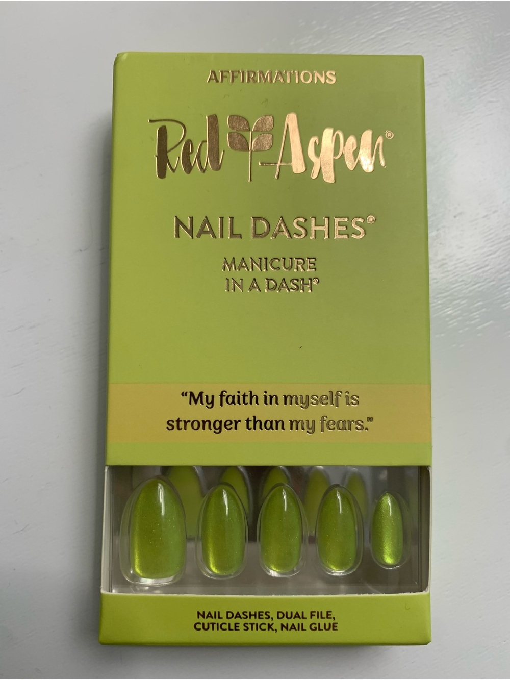 Red Aspen Press-On Nail Dashes-Velma is fearless
